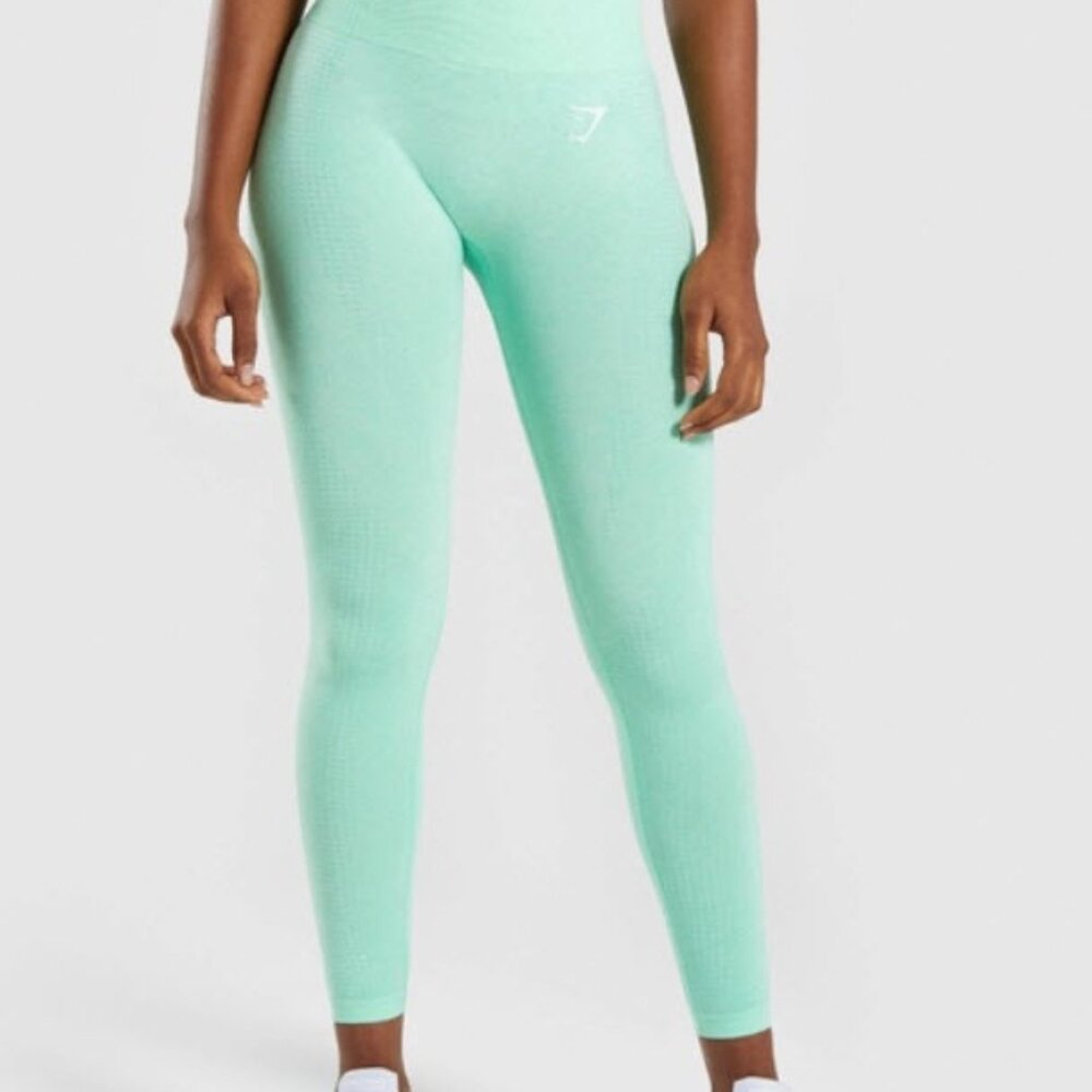 Gymshark Vital Seemless Leggings Size S in Mint Green